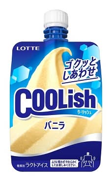 68075：〔冷凍〕ロッテ クーリッシュ バニラ 140ML / Lotte, Coolish Vanilla×140ML