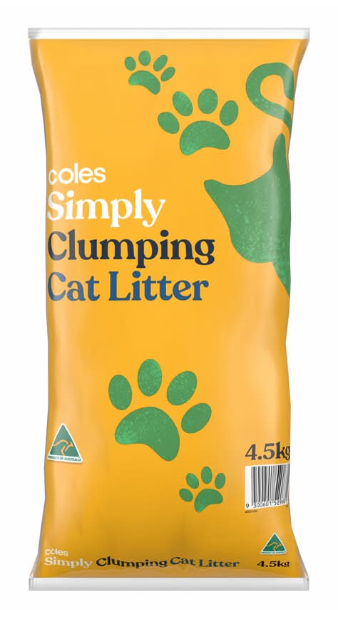 Coles Simply Cat Litter Clumping (4.5kg)