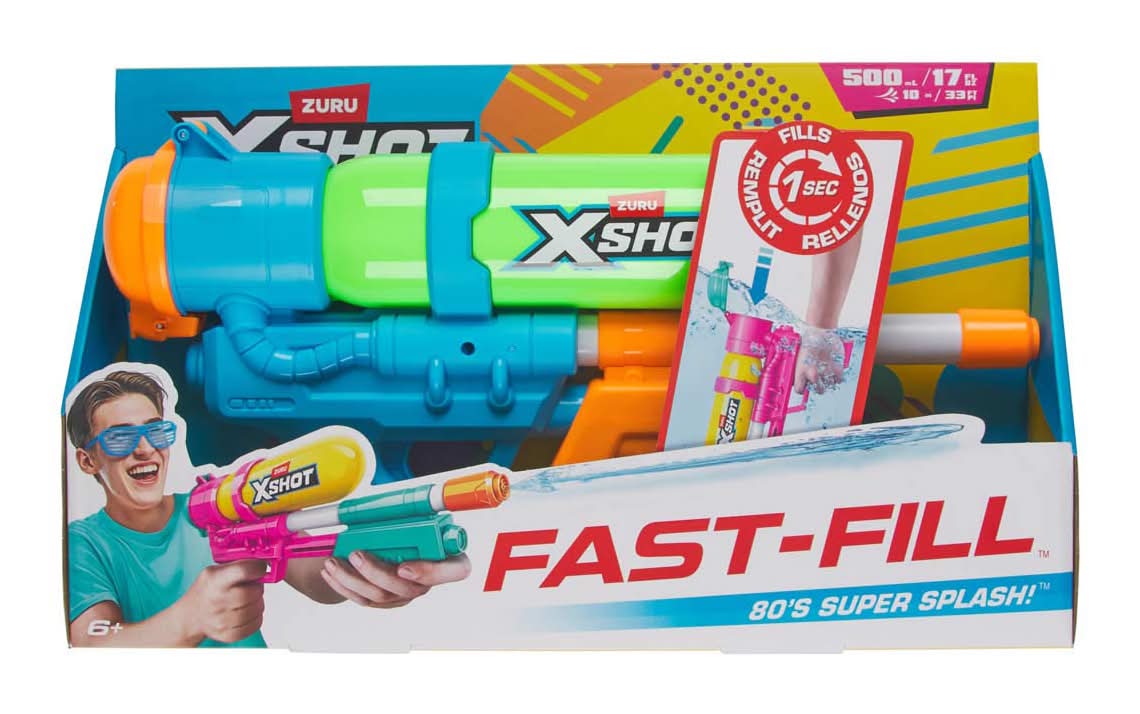 Zuru Xshot Fast-Fill Water Blaster 17 Fl Oz Assorted