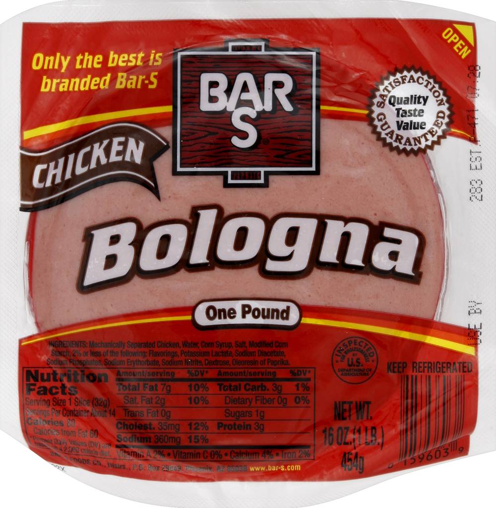 Bar-S Chicken Bologna (16 oz)