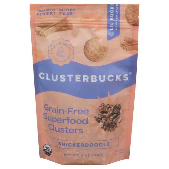 Lil Bucks Clusterbucks Snickerdoodle Grain-Free Superfood Clusters