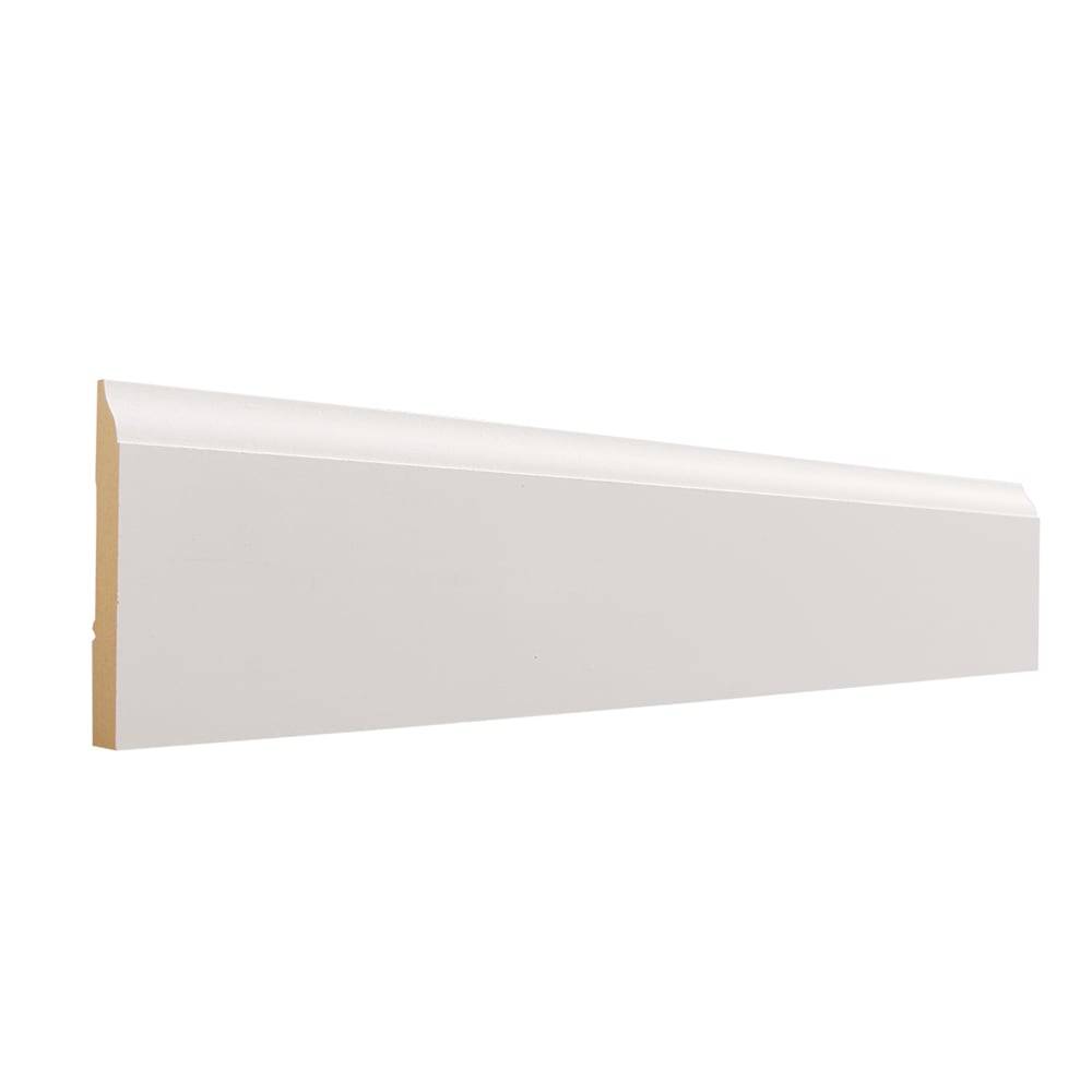 allen + roth 1/2-in x 3-1/4-in x 12-ft Traditional Painted MDF 623 Baseboard Moulding | 623-PFMDF12