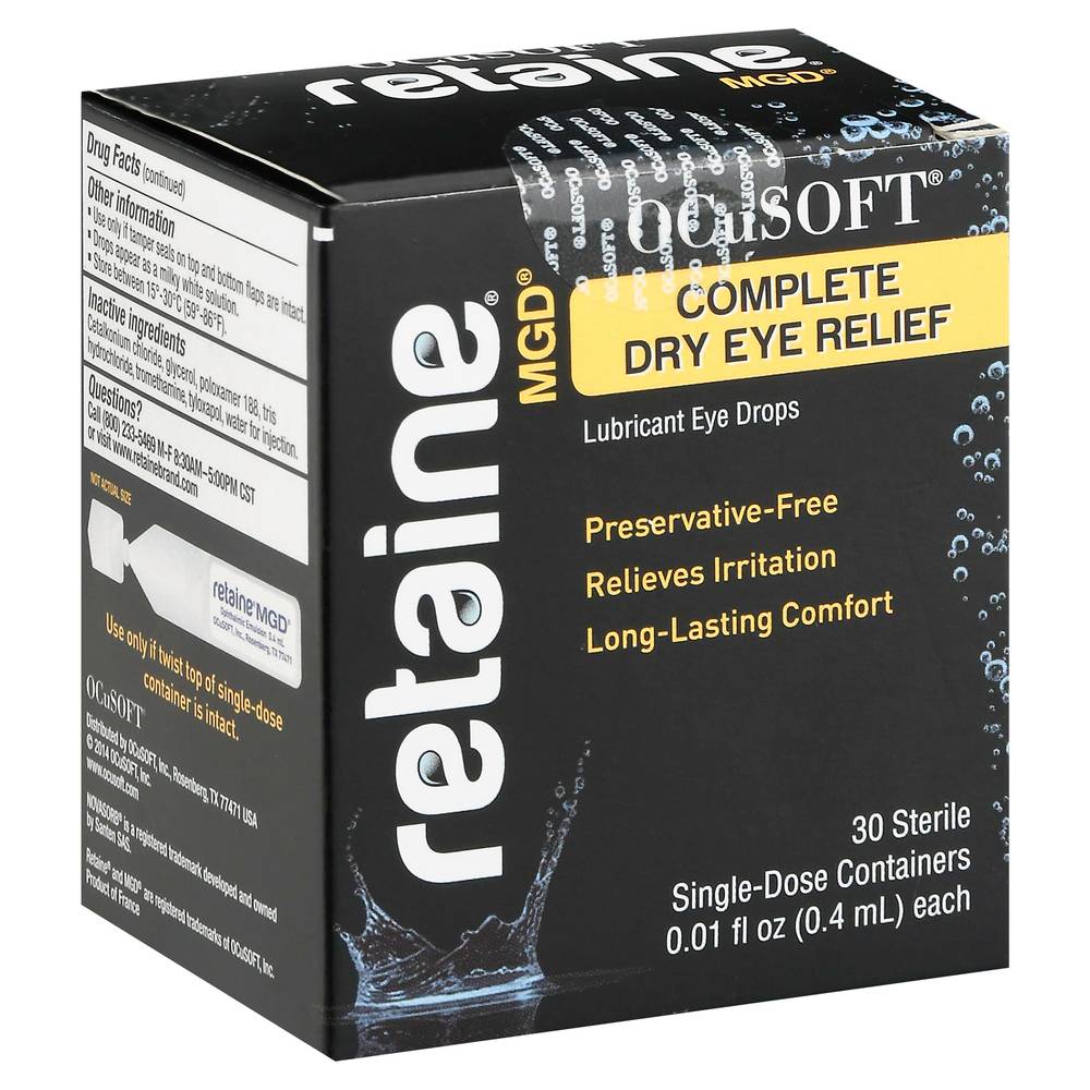 OCuSOFT Retaine Mgd Lubricant Drops Complete Dry Eye Relief (0.01 fl oz)