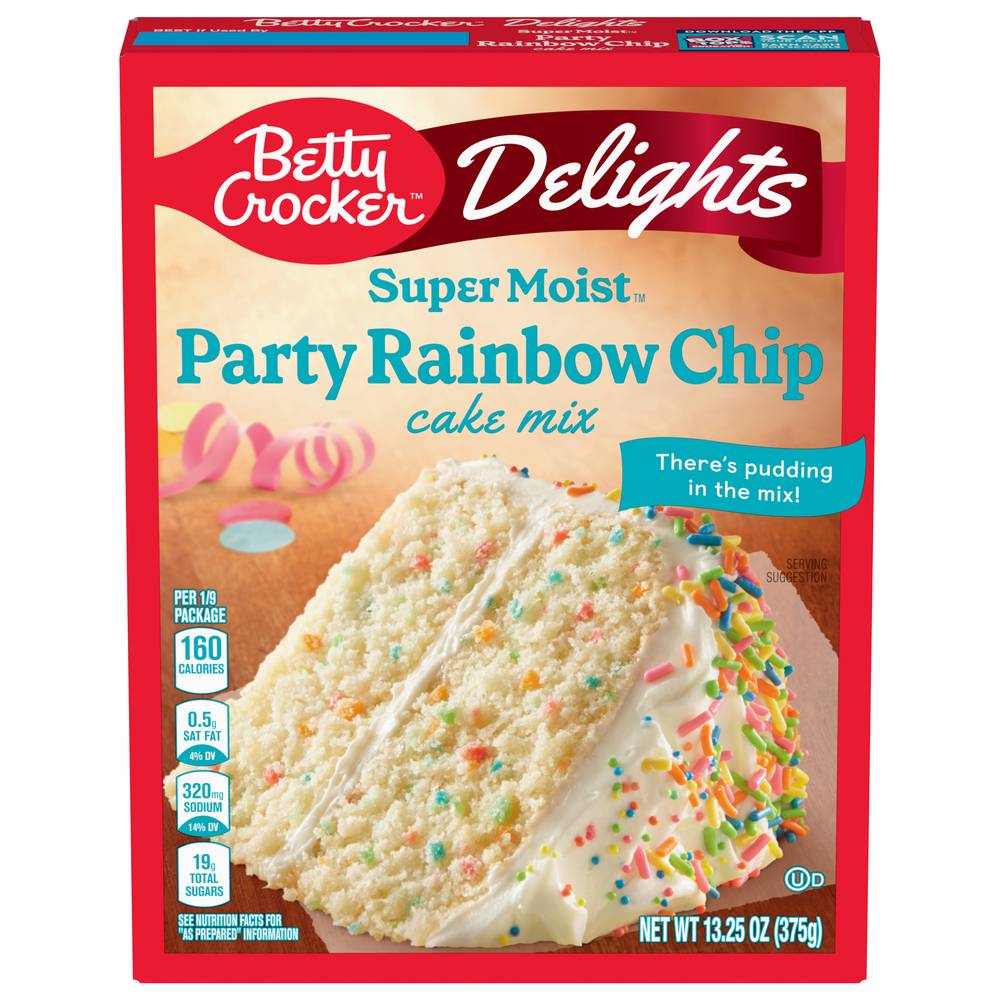 Betty Crocker Supermoist Delight Rainbow Chip Cake Mix