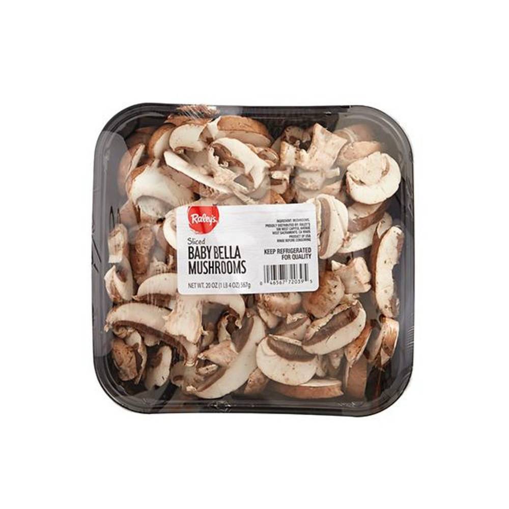 Raley'S Sliced Crimini Baby Bella Mushrooms 20 Oz