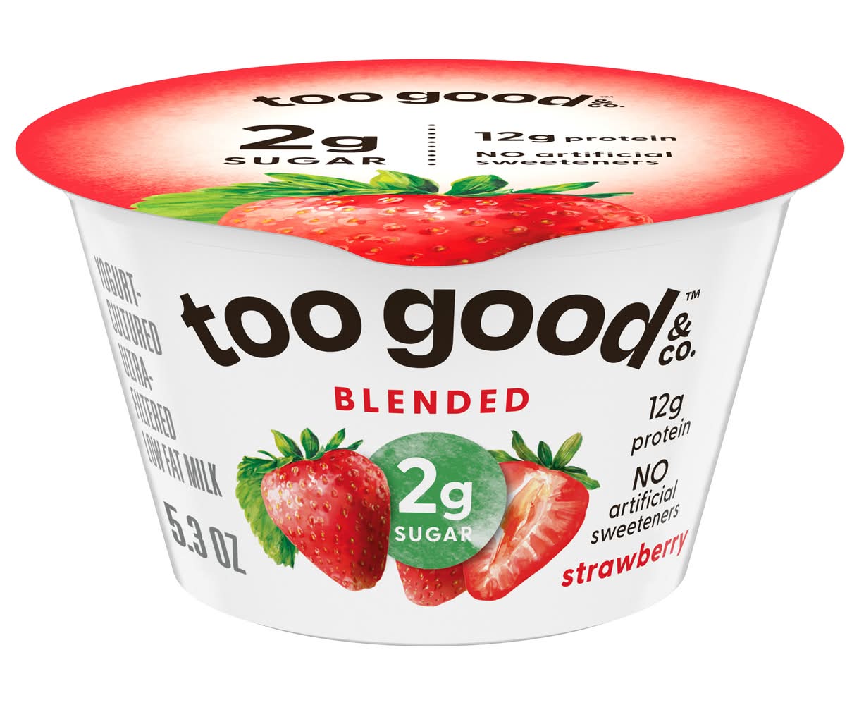Two Good Greek Low Fat Yogurt, Strawberry (5.3 oz)