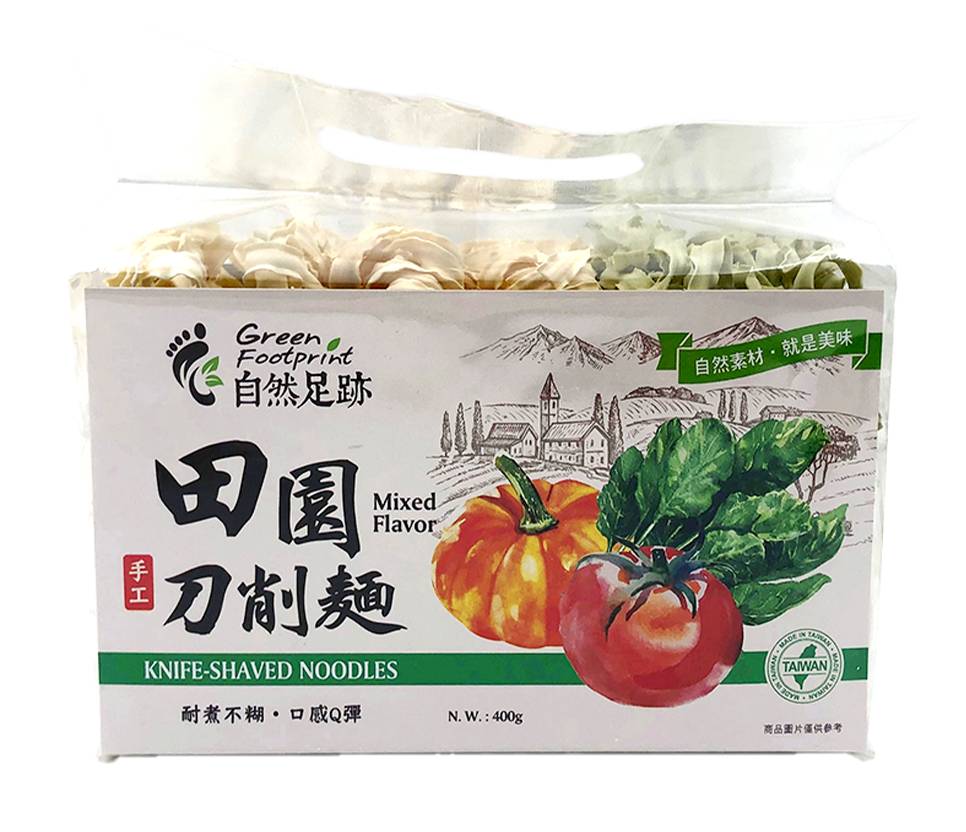 Green Footprint Knife Shaved Noodles Mix Flavour (400g)