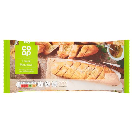 Co-op Garlic Baguettes (2 pack)