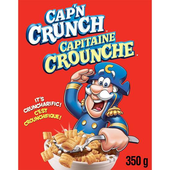 Cap'n Crunch Original Sweetened Corn & Oat Cereal (350 g)