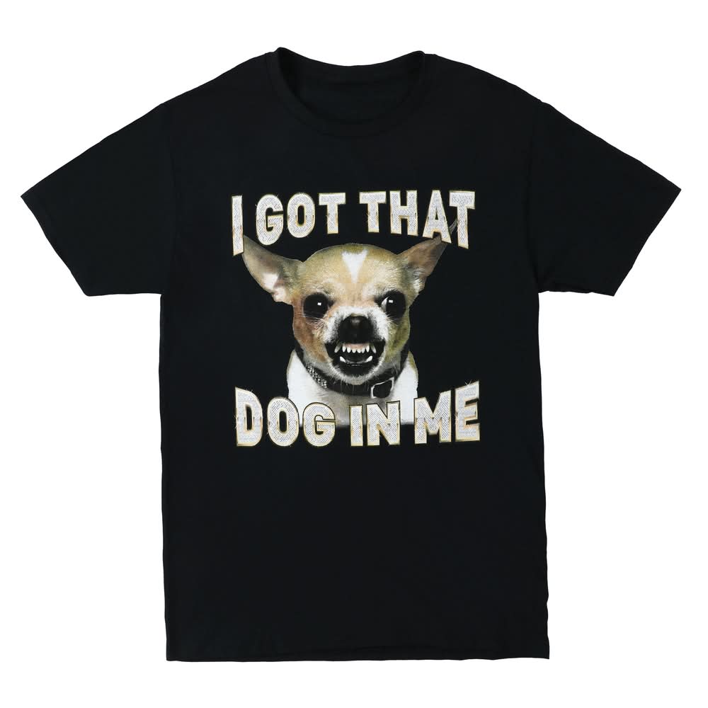 Five Below I Got That Dog in Me Chihuahua Graphic Tee, L, Black