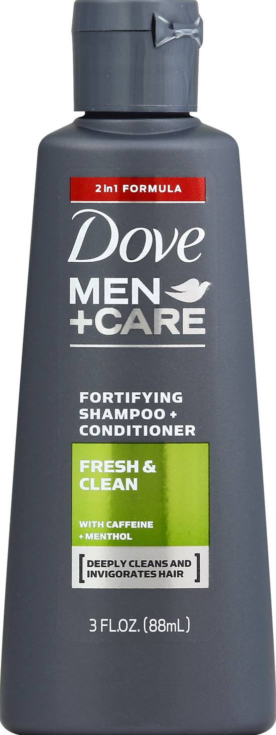 Dove Fresh & Clean Fortifying Shampoo and Conditioner (3 fl oz)