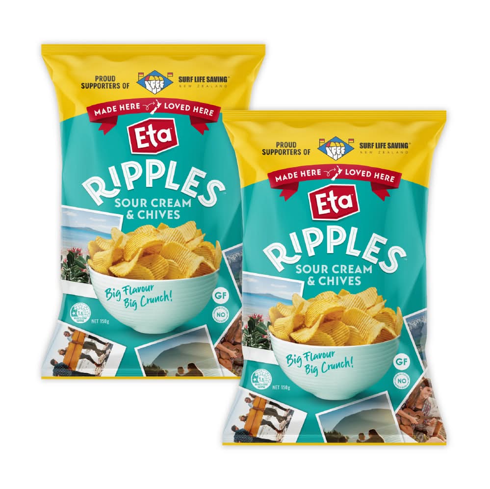 【買1送1】陸耀-紐西蘭ETA波浪洋芋片-酸奶洋蔥(150g/包)*2件