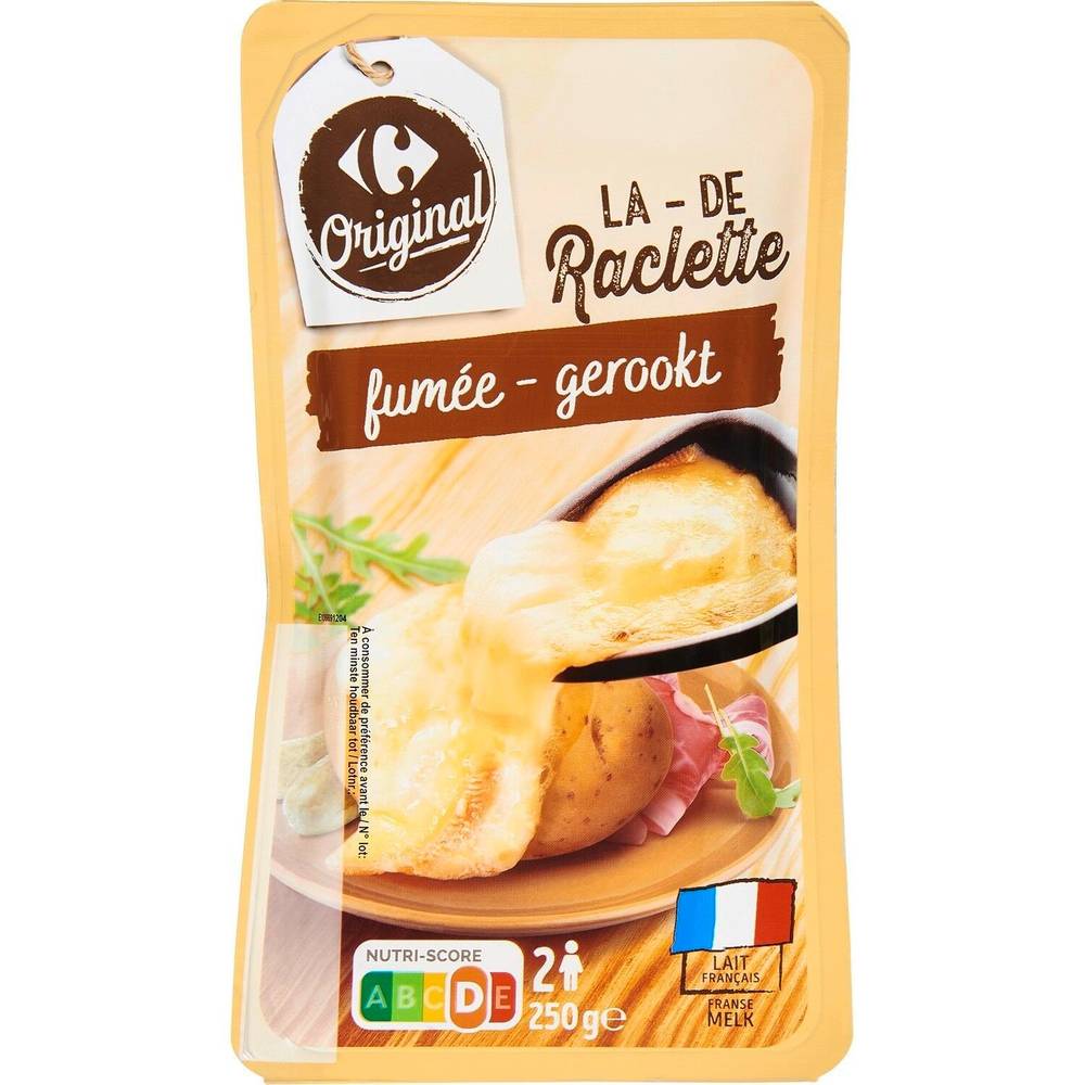 Carrefour Original - Fromage en tranches à raclette fumée (250g)