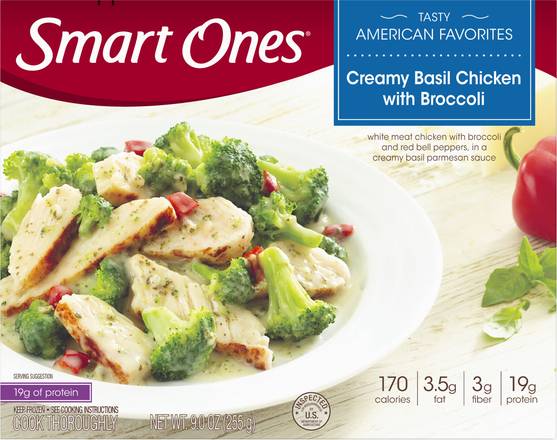 Smart Ones Creamy Basil Chicken With Broccoli