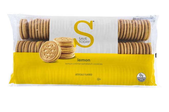 Save Today Cream Sandwich Cookies (lemon)