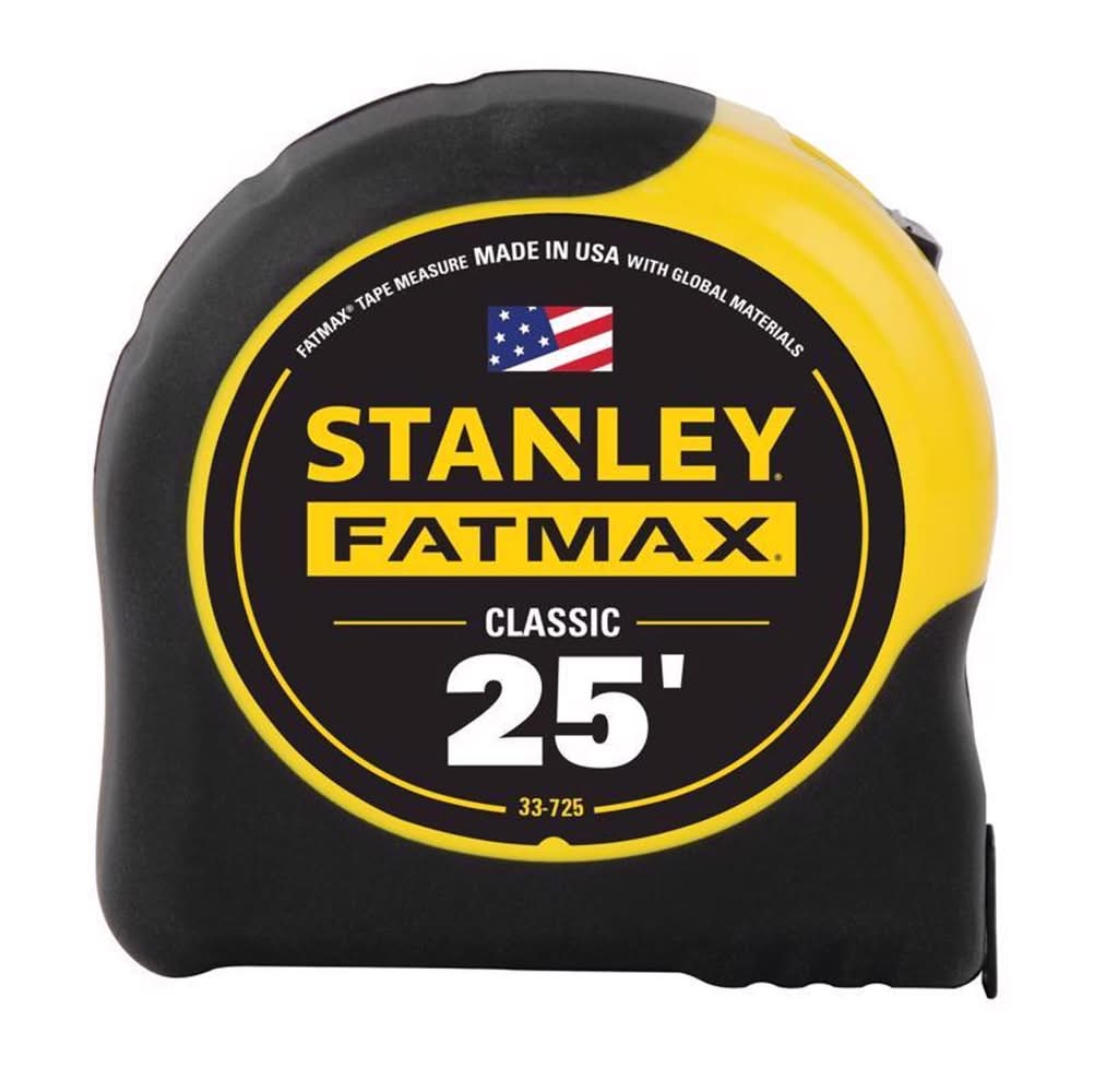 Stanley Fatmax 25 Ft. L X 1.25 In. W Compact Wide Blade Tape Measure 1 Pk