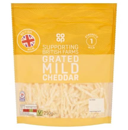 CO OP MILD CHEDDAR GRATED 250G