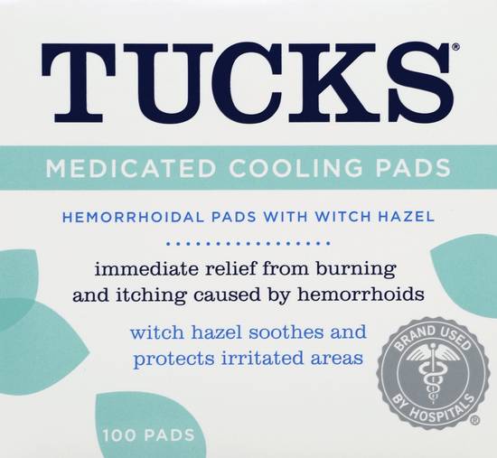 Tucks Hemorrhoidal Pads Medicated Cooling (100 ct)