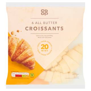 Co-op 6 All Butter Croissants 420g