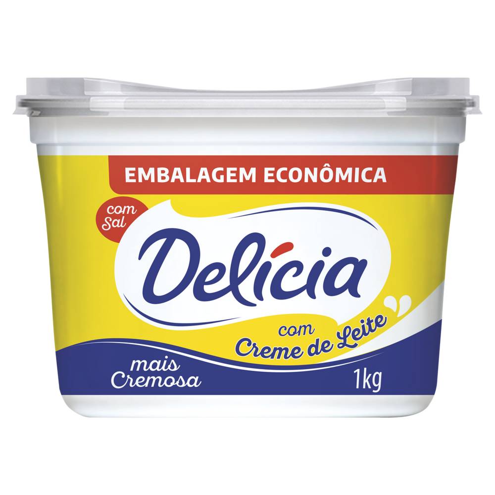 Delícia margarina cremosa com sal (1 kg)