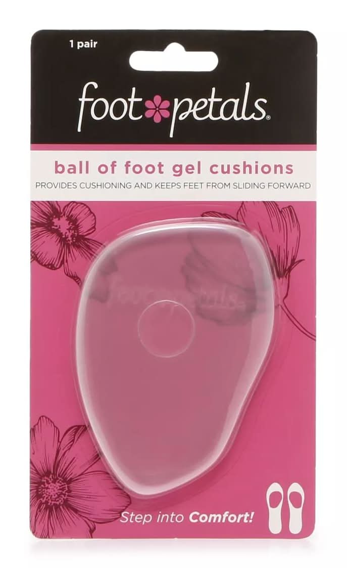 Foot Petals Gel Ball Of Foot Cushions (Clear One Size)