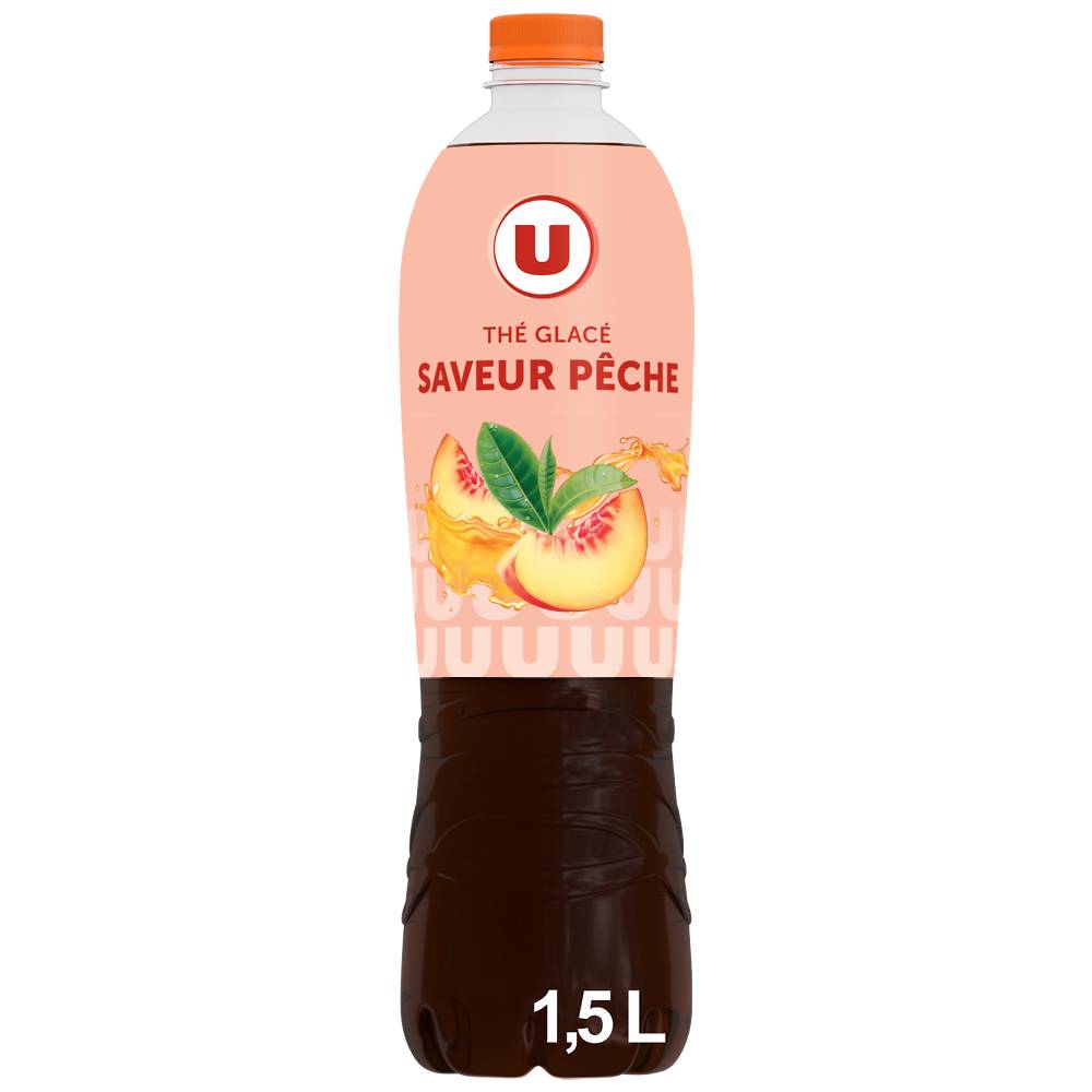 Les Produits U - U boisson au thé glacé saveur pêche (1.5 L)