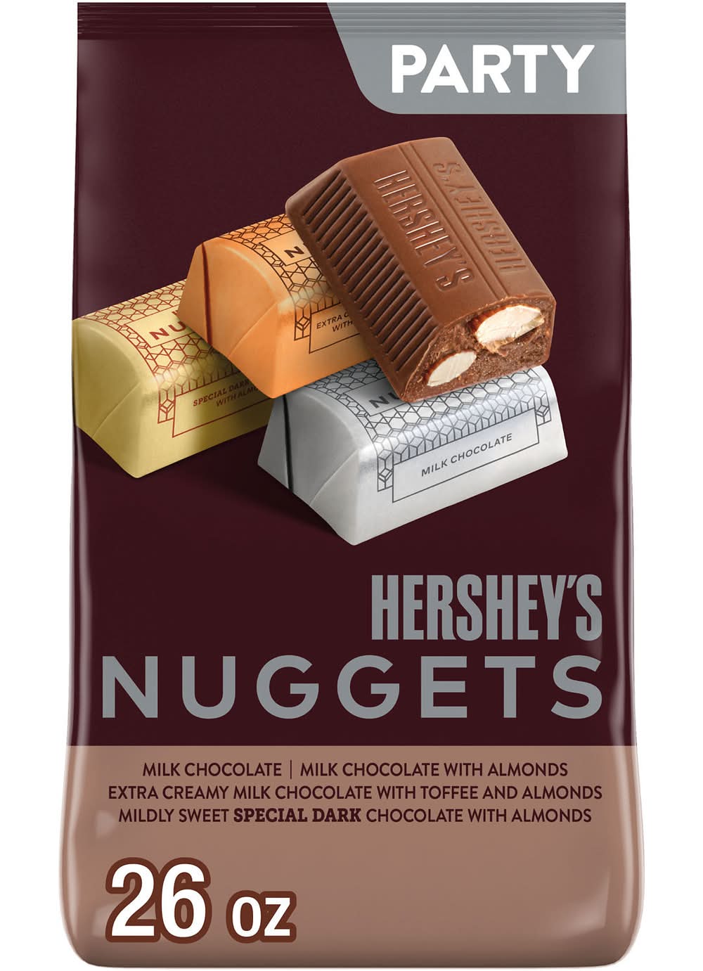 Hershey's Nuggets Party pack Chocolate Candy, Assorted (26 oz)