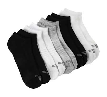 Juniors Nine Fly Performance No Shows 5-Pairs Black/White/Gray