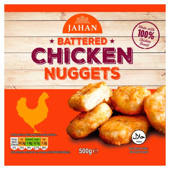 Jahan Foods Battered Chicken Nuggets (500g)