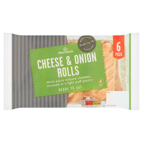 Morrisons Cheese & Onion Rolls (6 ct)