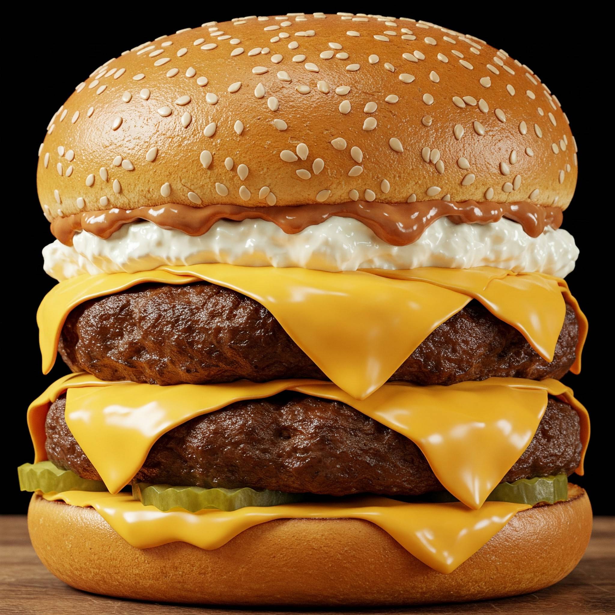 Double cheeseburger 🍔🍔🧀