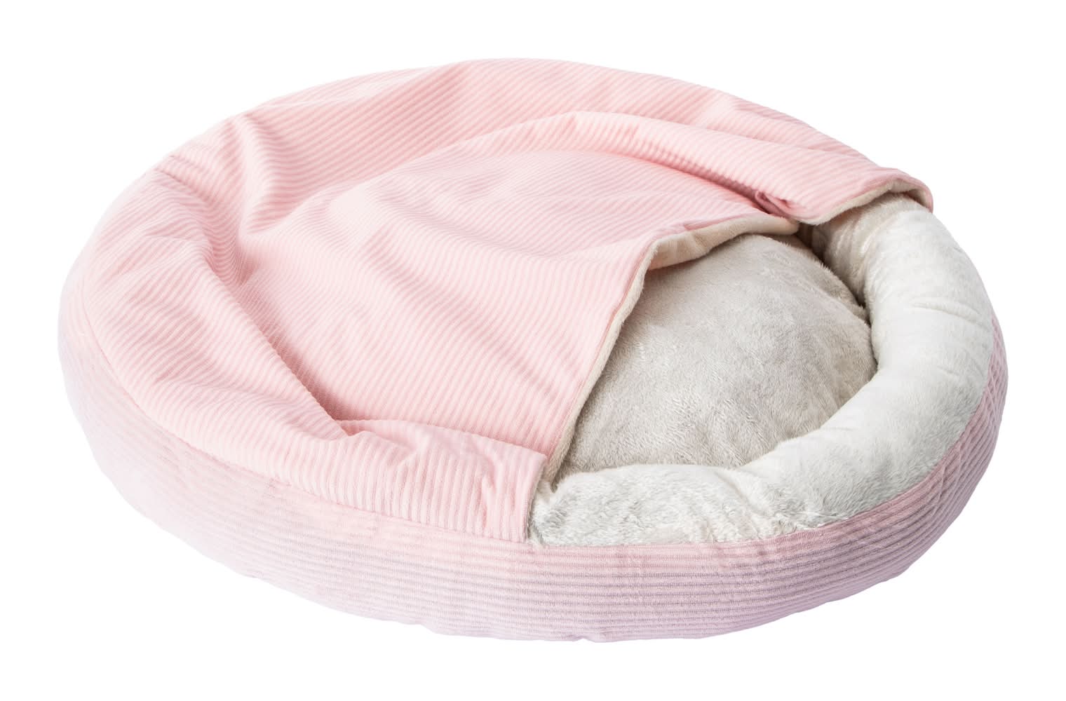 Round Canopy Pet Bed For Cats & Dogs Pink