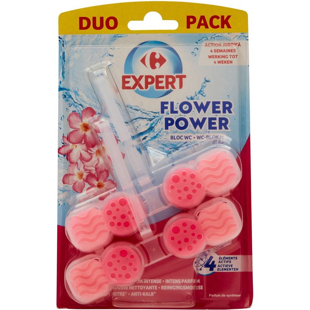 Carrefour Expert - Blocs nettoyant wc flower power