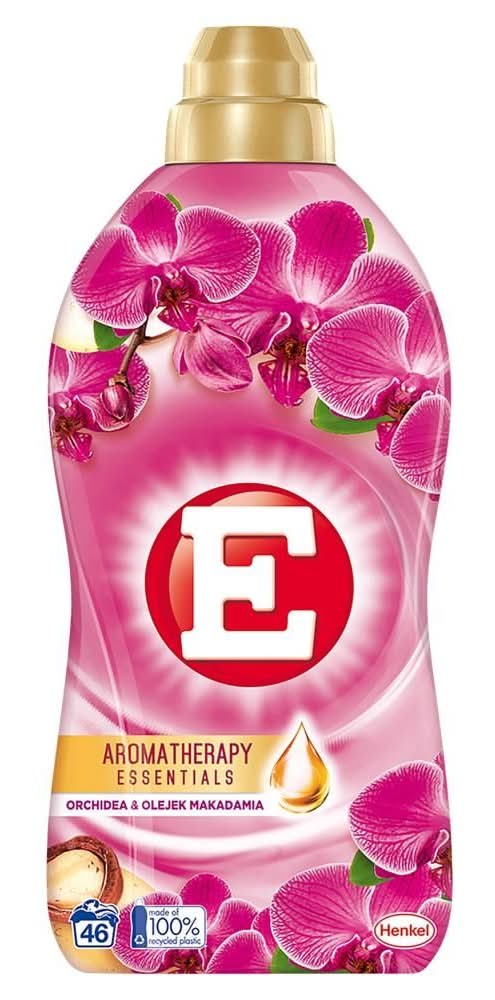 E Aromatherapy Essentials Płyn do zmiękczania tkanin orchidea & olejek makadamia 1012 ml (46 prań)