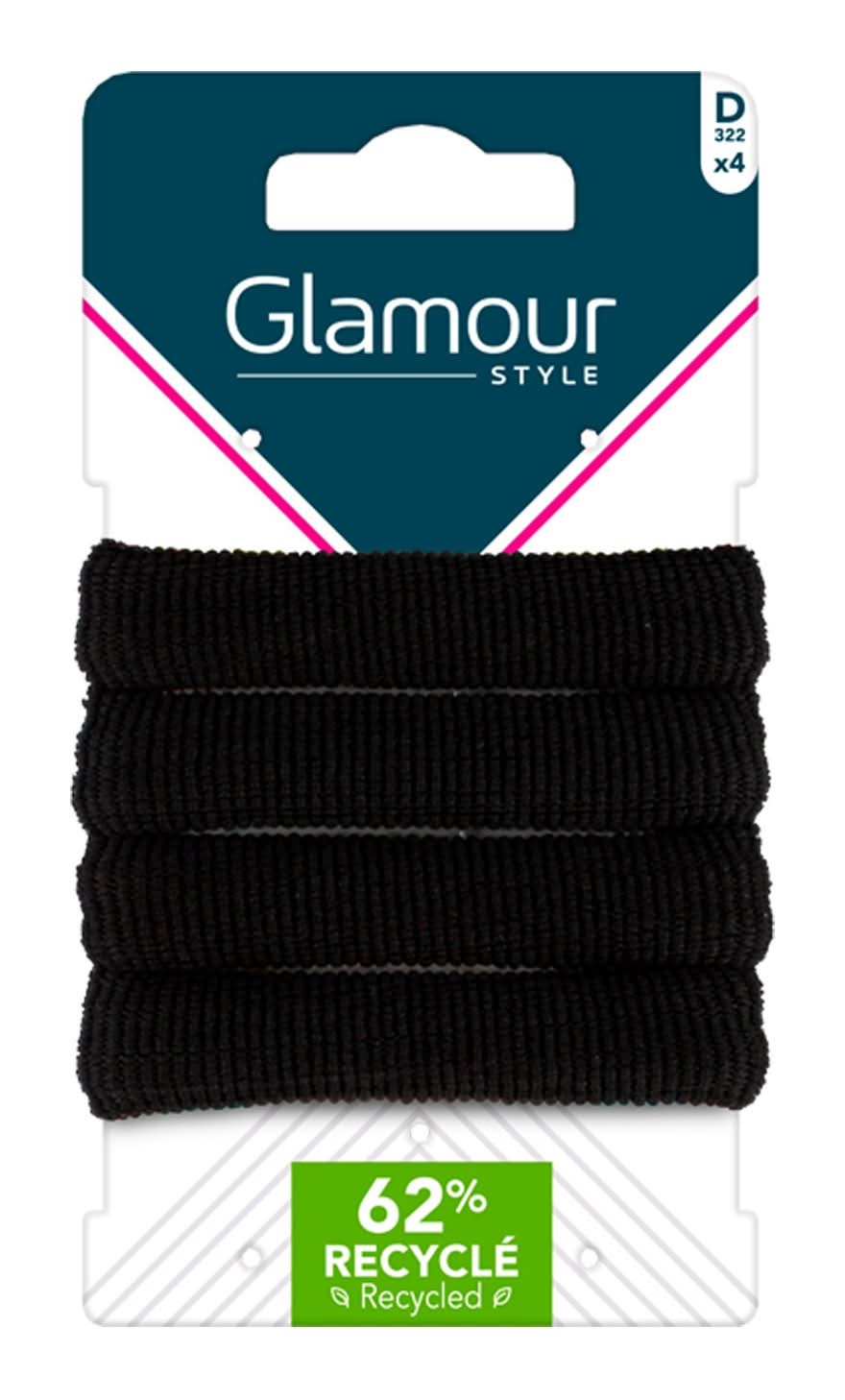 Glamour Style - Élastiques en mousse, noir (4)