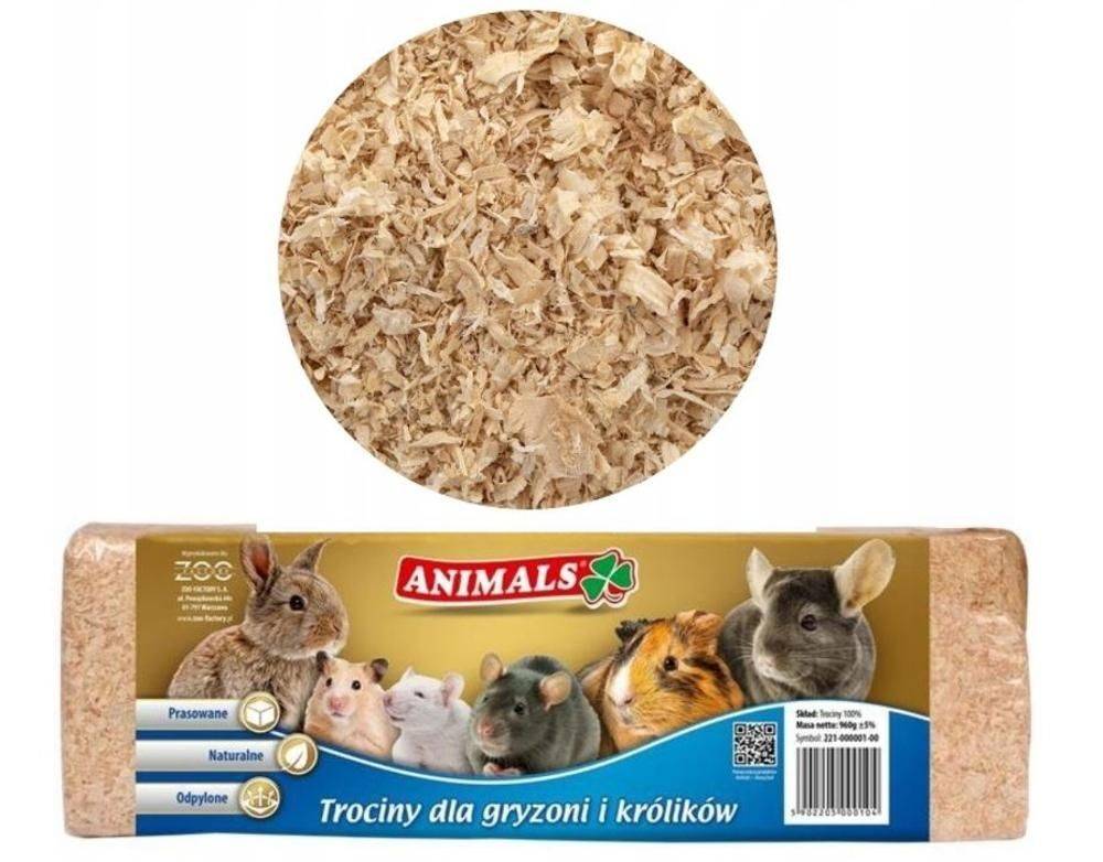 ANIMALS TROCINY PRASOWANE DLA GRYZONI 960G.