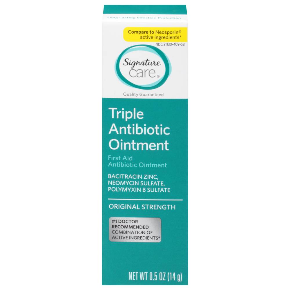 Signature Care Triple Antibiotic Ointment (0.5 oz)