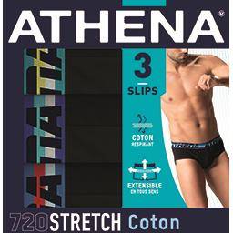 Athena - Slips 720 Stretch coton T 5, noir