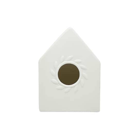 6" Ceramic Trapezoid Birdhouse By Make Market