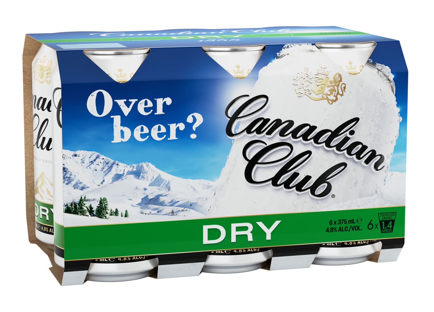 Canadian Club & Dry Can 375mL  x Pack 6