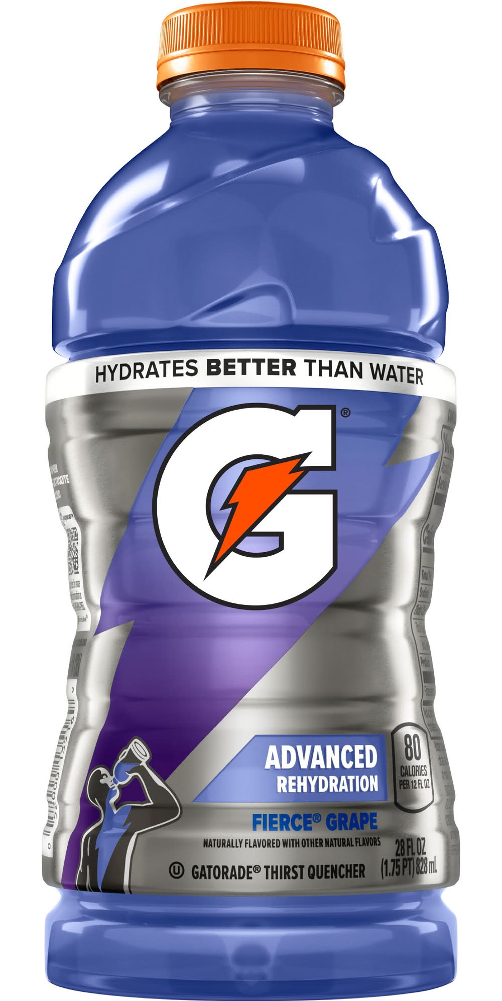 Gatorade Fierce Bold & Intense Thirst Quencher Sports Drink, Grape (28 fl oz)
