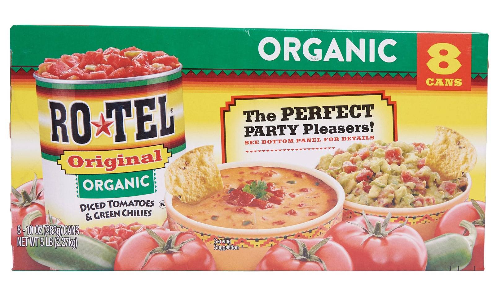 Rotel Organic Diced Tomatoes & Green Chiles (5 lbs, 8 ct)