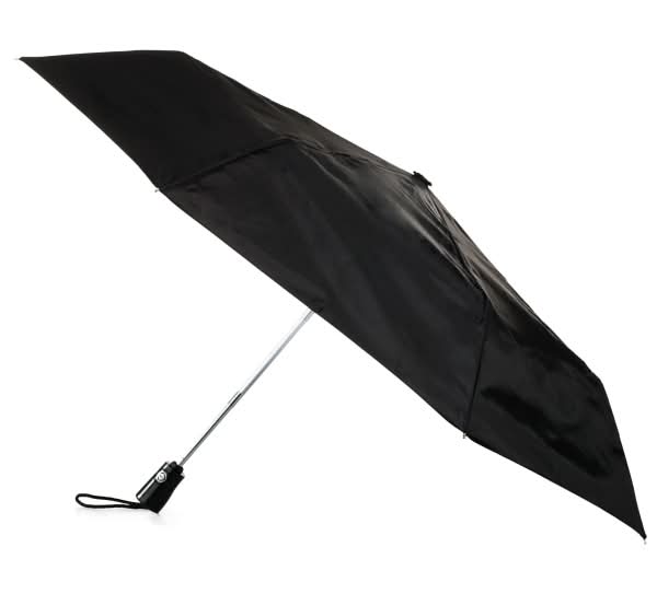Raines Totes Auto Open And Close Umbrella, Medium, Black