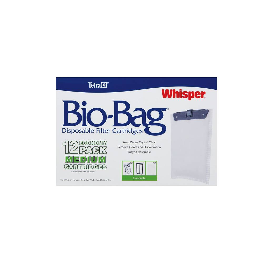 Tetra® Whisper Bio Bag 20-60 Filter Cartridges (Color: Assorted, Size: 12 Count)