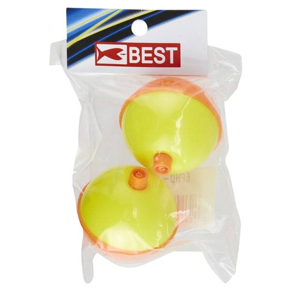 2? Round Yellow/Orange Plastic Bobbers