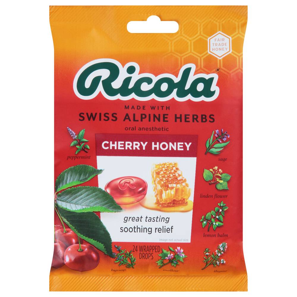 Ricola Cherry Honey Herb Throat Drops (24 ct)