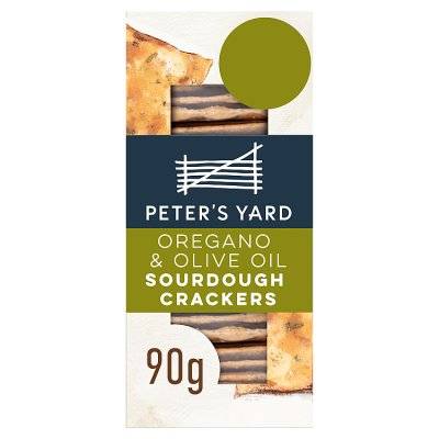 Peter's Yard Oregano & Olive Oil Sourdough Crackers (90g)