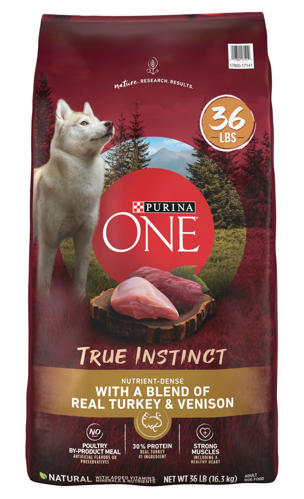Purina ONE Adult Turkey and Venison Dog Food 36-lb