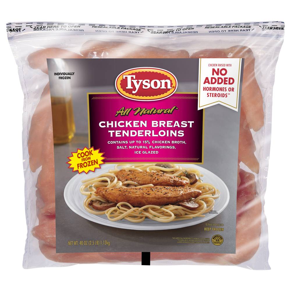 Tyson Chicken Breast Tenderloins (2.5 lbs)