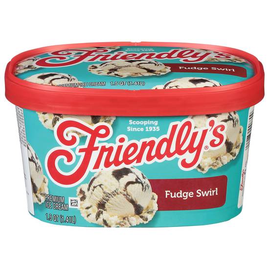 Friendly's Fudge Swirl Premium Ice Cream